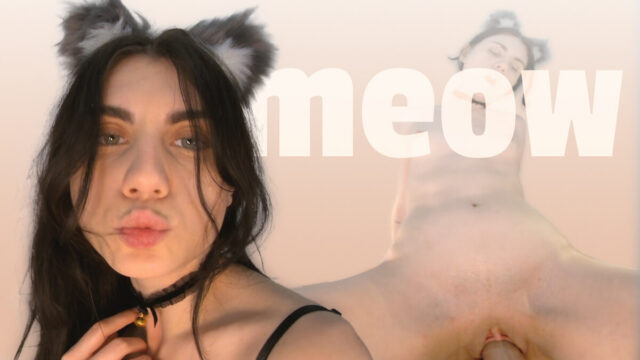 Cat Cosplay 18yo Teen Fucks Huge Dick Dildo